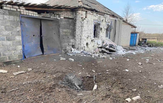 Пошкоджений будинок в Боровій