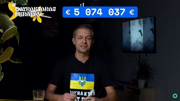 Усього за три дні литовський телеведучий зібрав €5 млн на Bayraktar для ЗСУ. ВІДЕО