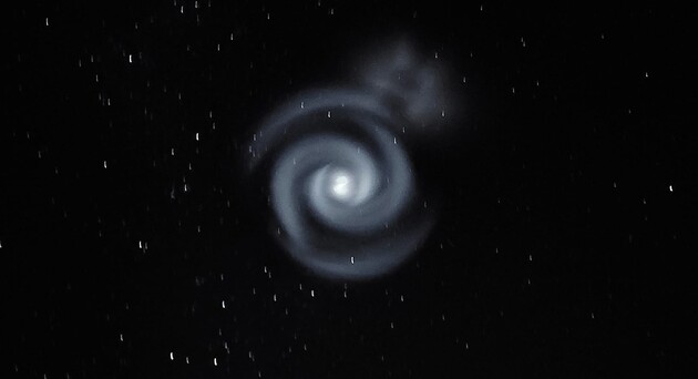 Спіраль з'явилася після запуску ракети