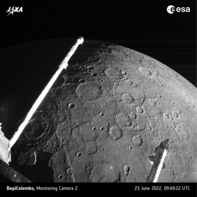 Аппарат BepiColombo новые снимки Меркурия