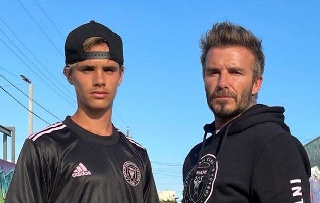 Ромео Бекхэм играет в клубе отца