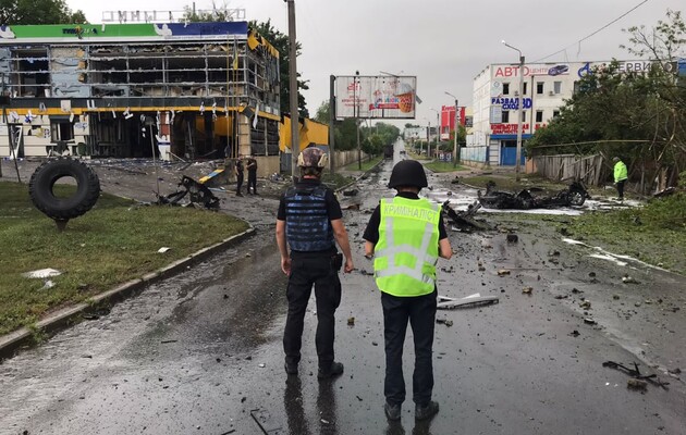 Попередній удар по Харкову, фото ілюстративне