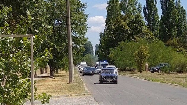 У Херсоні партизани підірвали поліцейське авто з колаборантами