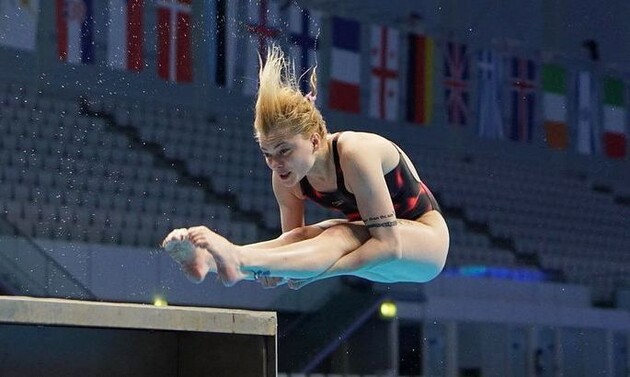 Украинка Лыскун стала двукратной вице-чемпионкой Европы по прыжкам в воду
