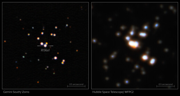 Вчені отримали знімок наймасивнішої зірки Всесвіту