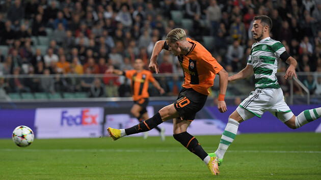 Мудрик забил единственный гол "Шахтера"