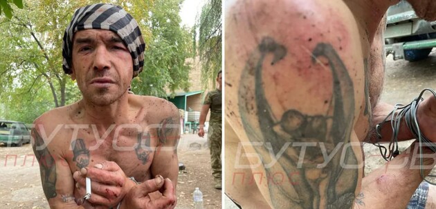 Один из пленных преступников, прибывший в Украину в составе российских войск