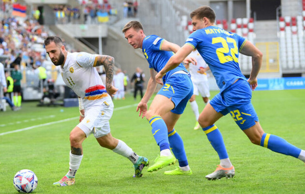 Україна забила п'ять голів Вірменії у Лізі націй