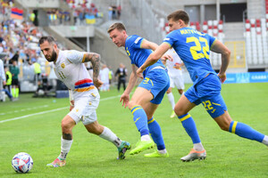 Украина забила пять голов Армении в Лиге наций