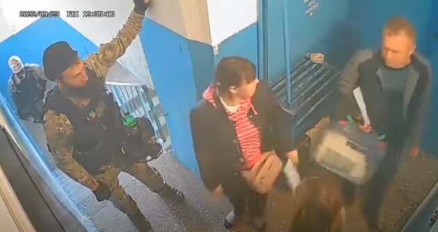 "Референдум" на окупованих територіях України/Скріншот з відео