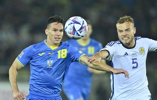 Украина провела третий матч с Шотландией за год