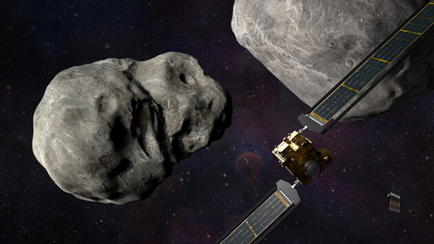 Цієї ночі апарат DART вріжеться в супутник астероїда: на це можна подивитися онлайн