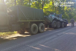 Українські прикордонники захопили бронетехніку РФ під Святогірськом