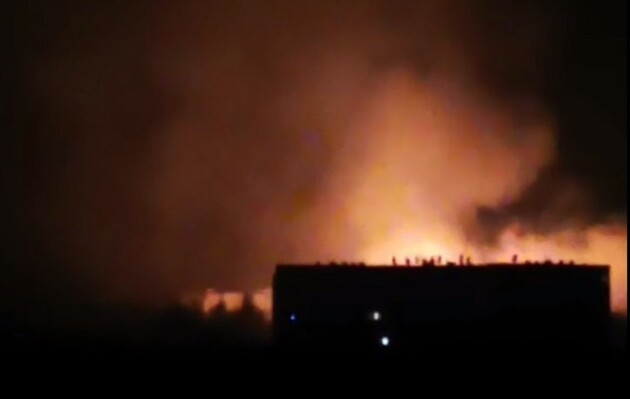 Последствия атаки Белой Церкви дронами-камикадзе/Фото – скриншот с видео