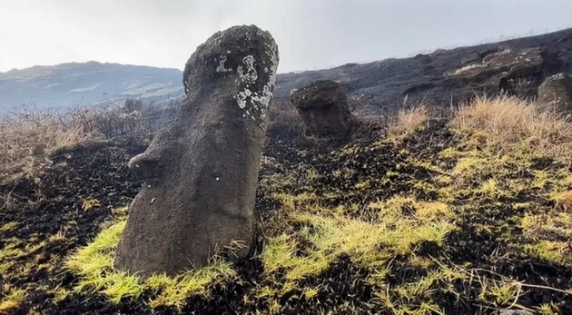 Масштабна пожежа на острові Пасхи пошкодила знамениті кам'яні ідоли