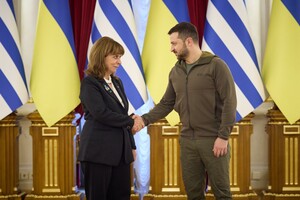 Президент Греції на зустрічі з Зеленським у Києві пообіцяла підтримувати Україну «стільки, скільки потрібно»  