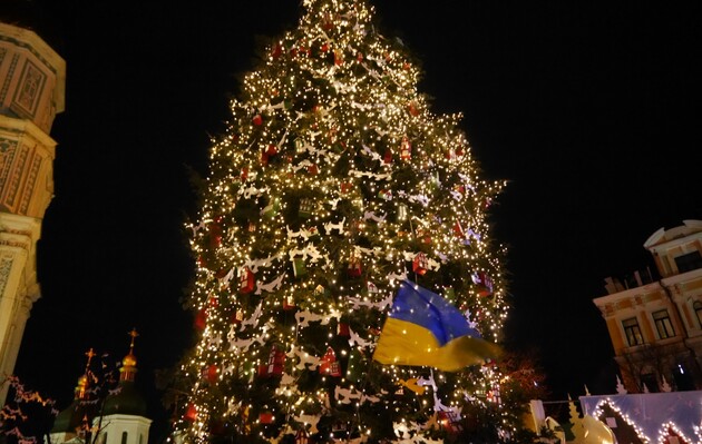 В Киеве не отказались от новогодних празднований