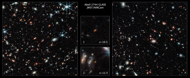 «Джеймс Уэбб» нашел две самых далеких и старых галактики