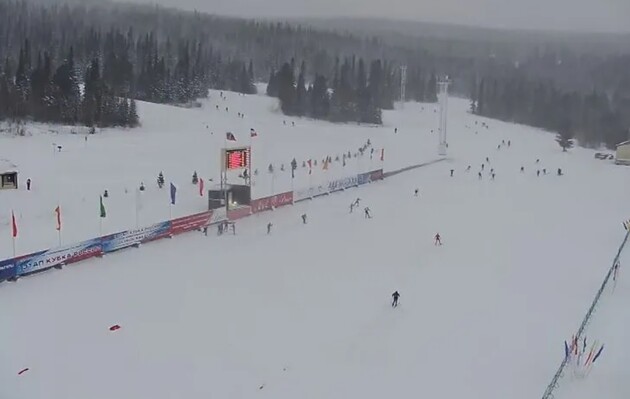 У Росії змагання з лижних перегонів транслювали через веб-камеру