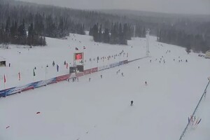 В России соревнования по лыжным гонкам транслировали через веб-камеру