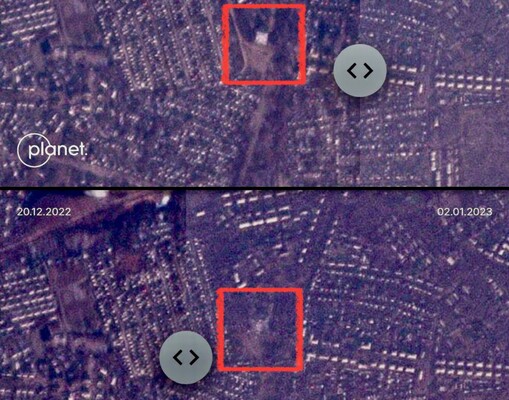 База дислокации оккупантов до и после ударов HIMARS