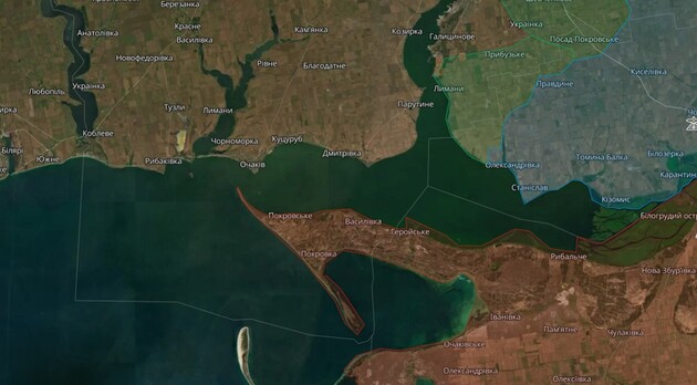 В ВСУ рассказали, под чьим контролем находится Кинбурнская коса и острова: карта