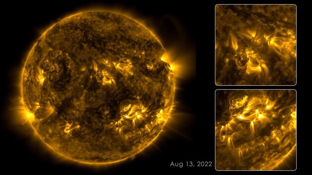 NASA показало четыре месяца жизни Солнца за один час