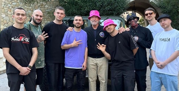 Арнольд Шварценеггер встретился с Kalush Orchestra