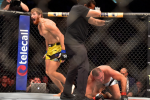 Украинский боец Потеря победил легендарного экс-чемпиона UFC на турнире в Бразилии