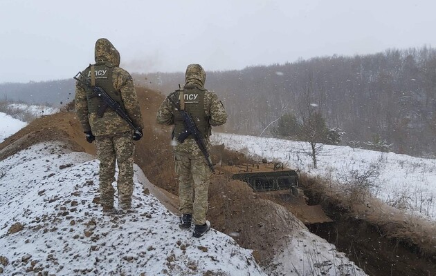 Украинские пограничники захватили позицию оккупантов возле Бахмута