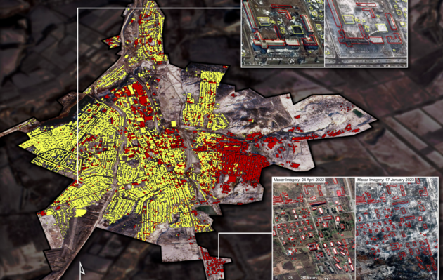 Сколько зданий разрушено в Бахмуте: статистика от Conflict Observatory