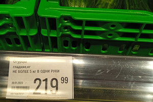 Не більше 5 кг огірків в одні руки: про дефіцит та історично високі ціни повідомляють російські ЗМІ