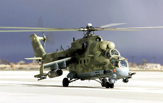 Українські військові знищили російський гелікоптер Мі-24 із ПЗРК