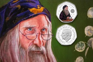В Великобритании выпустили монету с Дамблдором и королем Чарльзом ІІІ
