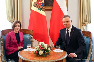 Президент Молдовы Майя Санду встретилась в Варшаве с Анджеем Дудой