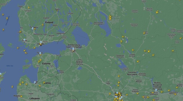 Над російським Санкт-Петербургом закрили повітряний простір та оголосили спецоперацію