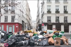 Мусорная блокада Парижа и транспортный коллапс: протесты против реформы Макрона всколыхнули столицу