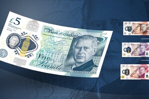 Великобритания начала печатать банкноты с изображением нового короля