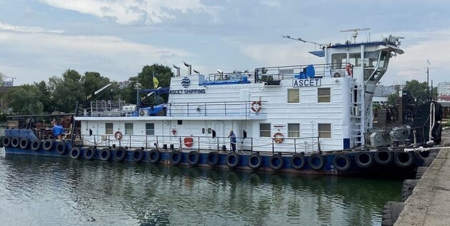 Буксир-штовхач «Аскет» в Ізмаїльському порту. Фото надано Ascet Shipping 