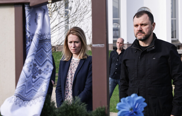 Кая Каллас посетила Бучу 24 апреля 2023 года