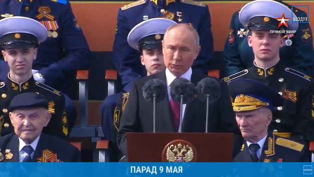 Путін на параді заявив, що проти РФ ведеться справжня війна