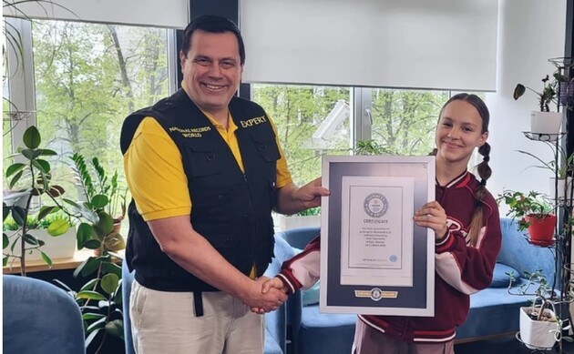 12-летняя украинская гимнастка попала в Книгу рекордов Гиннеса