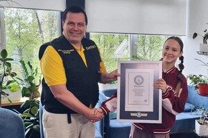12-річна українська гімнастка потрапила до Книги рекордів Гіннеса