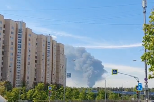 Под Москвой масштабный пожар вблизи ТЭЦ