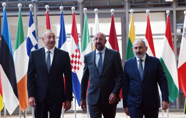 Ільхам Алієв, Шарль Мішель та Нікол Пашинян