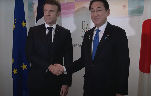 Япония и Франция договорились продолжать поддерживать Украину и сотрудничать по вопросам, связанным с Китаем
