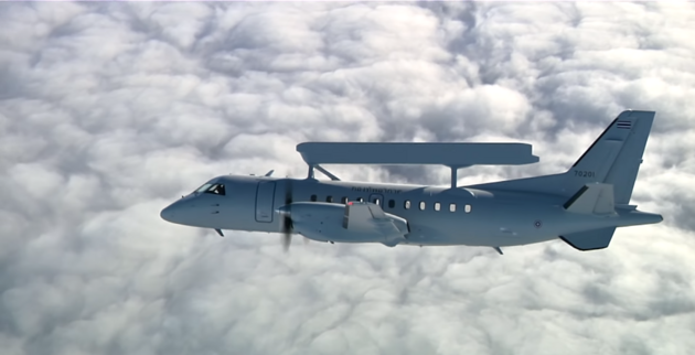 В Швеции производят самолеты ДРЛОУ Saab 340 AEW&C