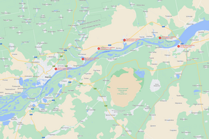 Підрив Каховської ГЕС більше зачепить окупований лівий берег Херсонщини: карта