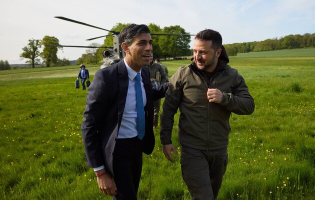 Риши Сунак и Владимир Зеленский