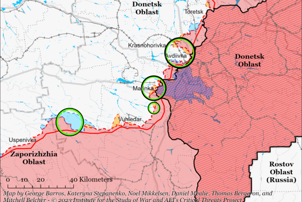 На кордоні Запоріжжя та Донбасу точиться важка битва: мапа бойових дій ISW